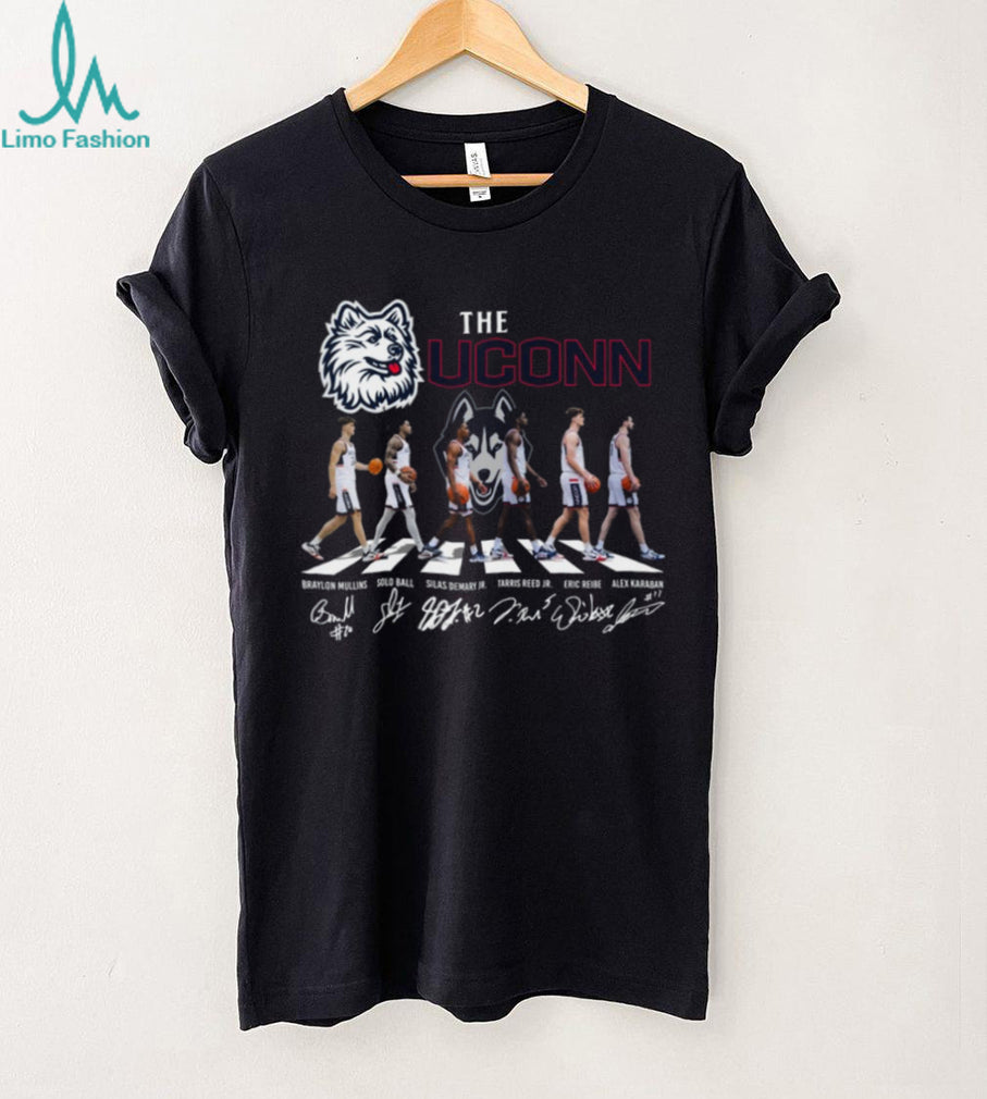 UConn Huskies Basketball Abbey Road Signatures T Shirt