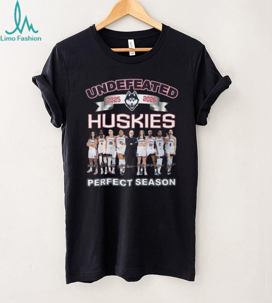 UConn Huskies Women’s Basketball 2025 2026 Undefeated Perfect Season T Shirt
