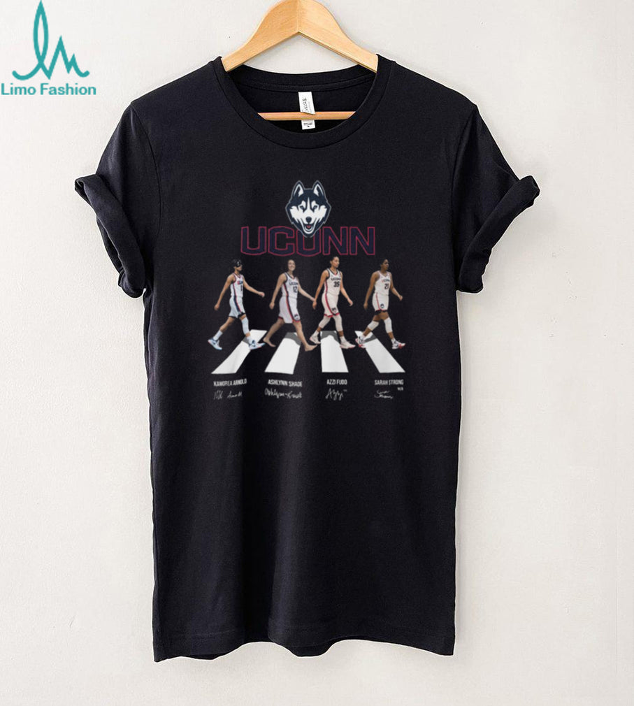 UConn Women’s Basketball Abbey Road Walk Signatures T Shirt