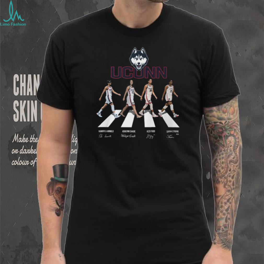 UConn Women’s Basketball Abbey Road Walk Signatures T Shirt