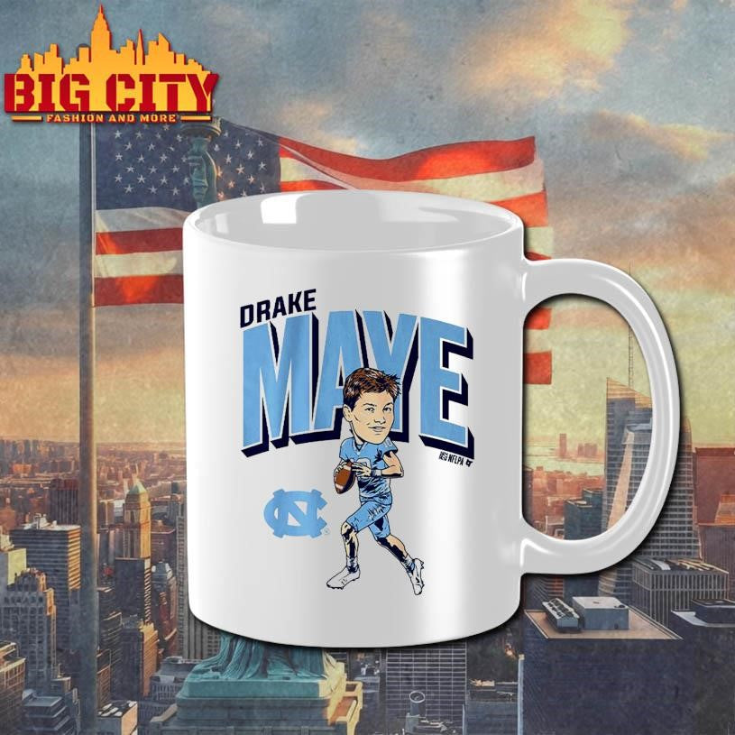 UNC Football Drake Maye Pro Caricature Shirt