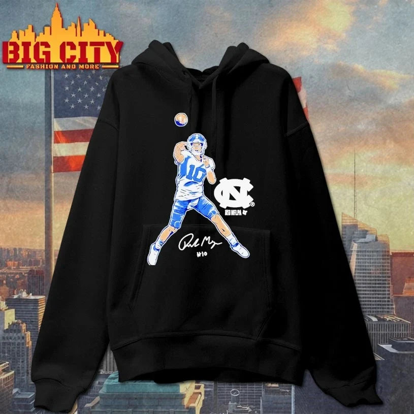 UNC Football Drake Maye Pro Pose signature t-shirt