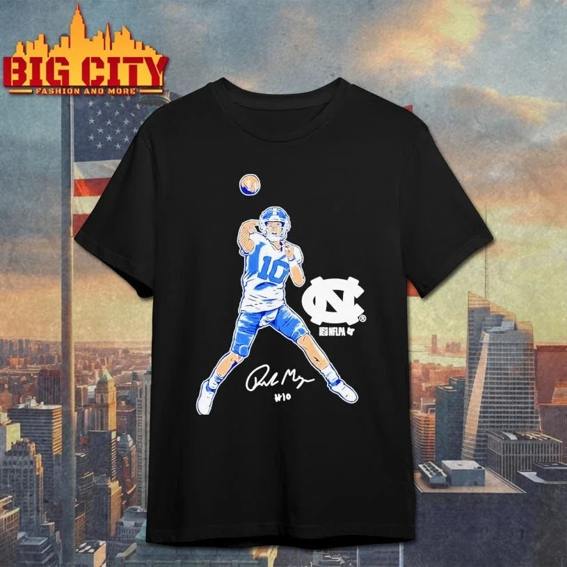 UNC Football Drake Maye Pro Pose signature t-shirt
