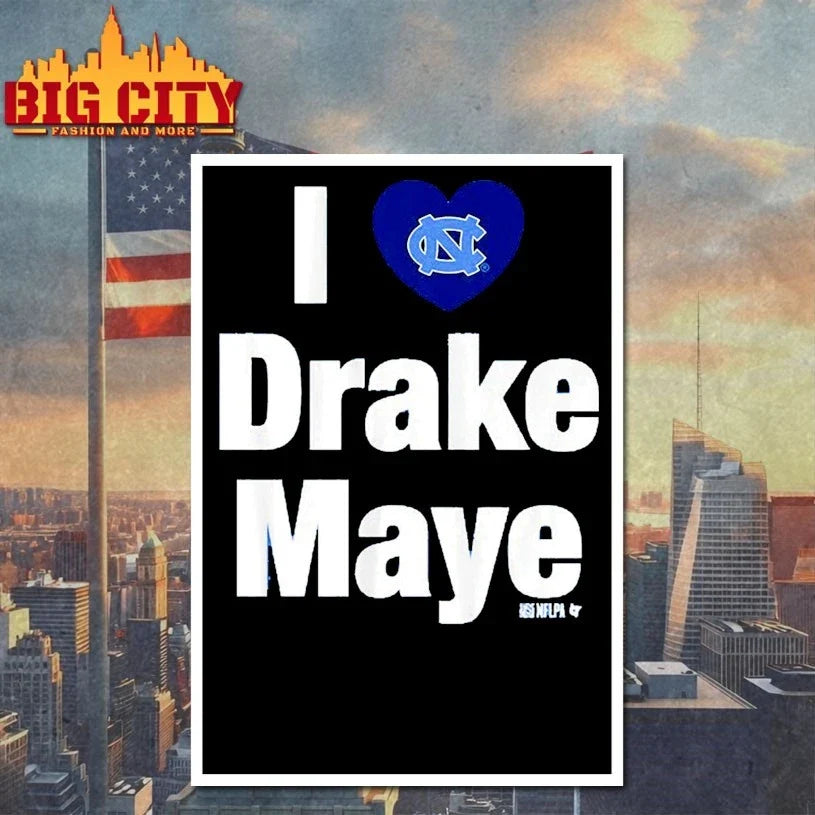 UNC Football I Heart Drake Maye t-shirt