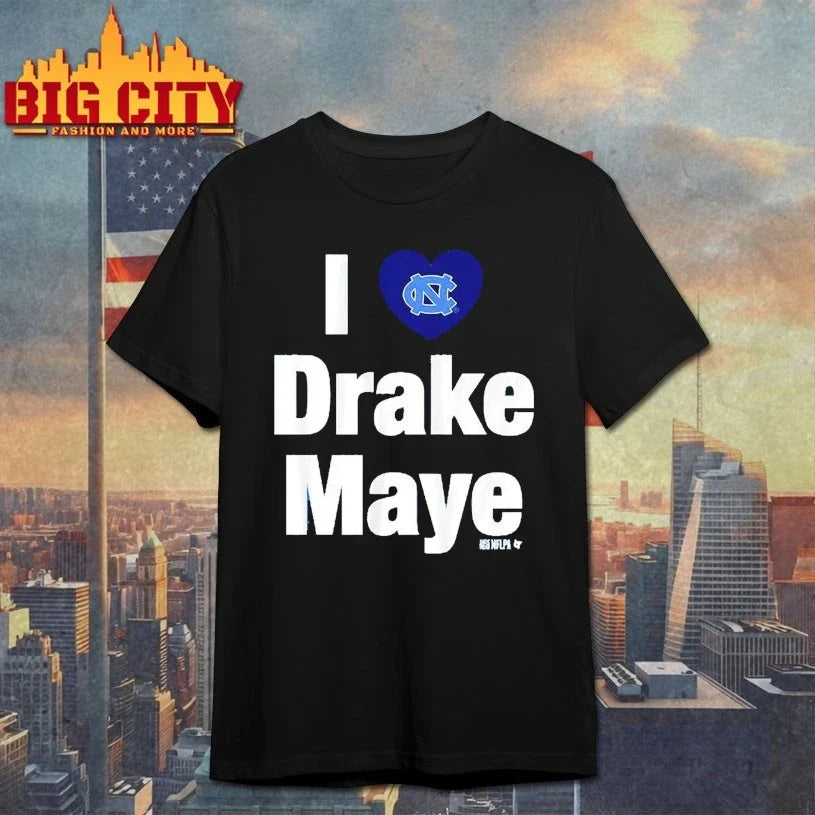 UNC Football I Heart Drake Maye t-shirt