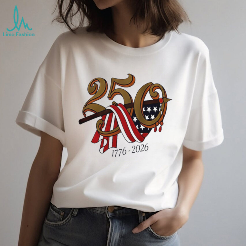 US 250th Anniversary 1776 2026 American Flag Celebration T Shirt