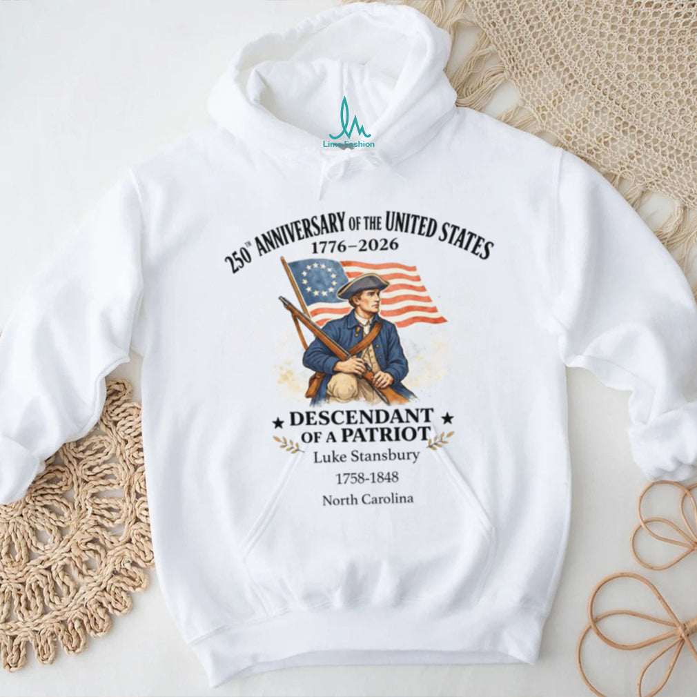 US 250th Anniversary 1776 2026 Patriot Descendant Custom T Shirt