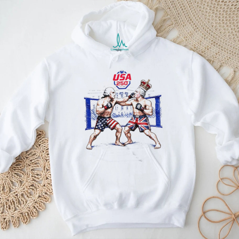 USA 250 MMA George Washington vs George III shirt