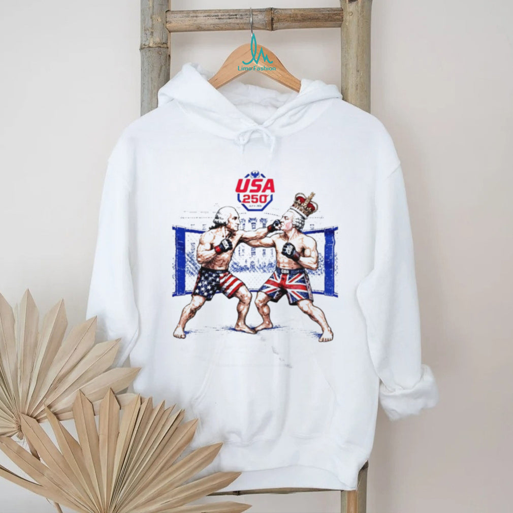 USA 250 MMA George Washington vs George III shirt