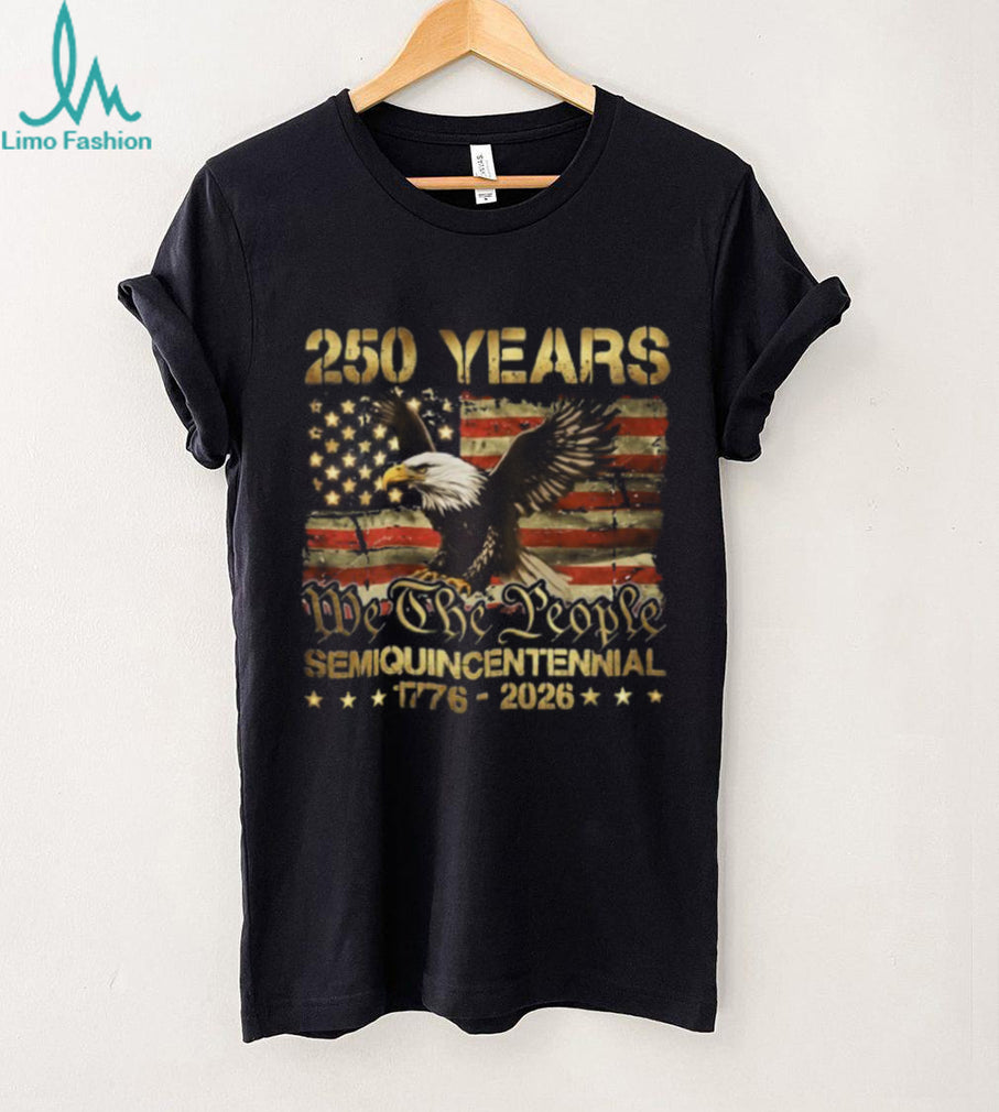 USA 250 Years Semiquincentennial 1776 2026 Eagle Flag T Shirt