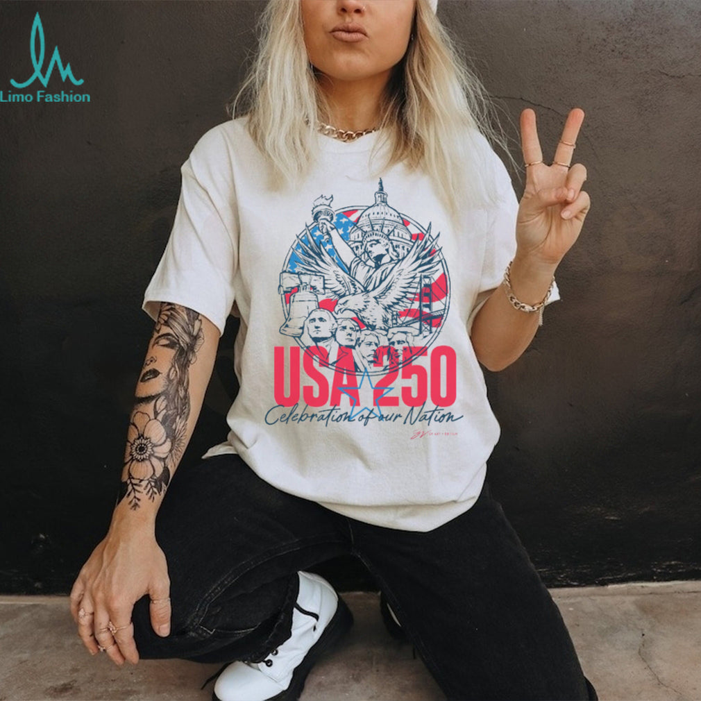 USA 250th Anniversary American Landmark Patriotic Shirt
