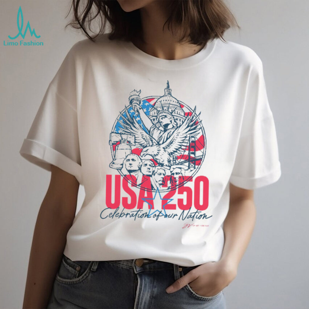 USA 250th Anniversary American Landmark Patriotic Shirt