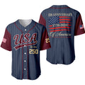 USA 250th Anniversary Baseball Jersey