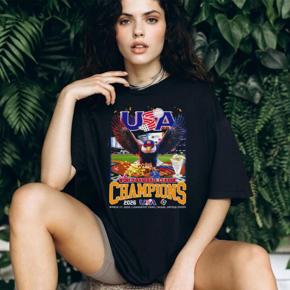 USA Baseball 2026 World Champions Bald Eagle Graphic T Shirt