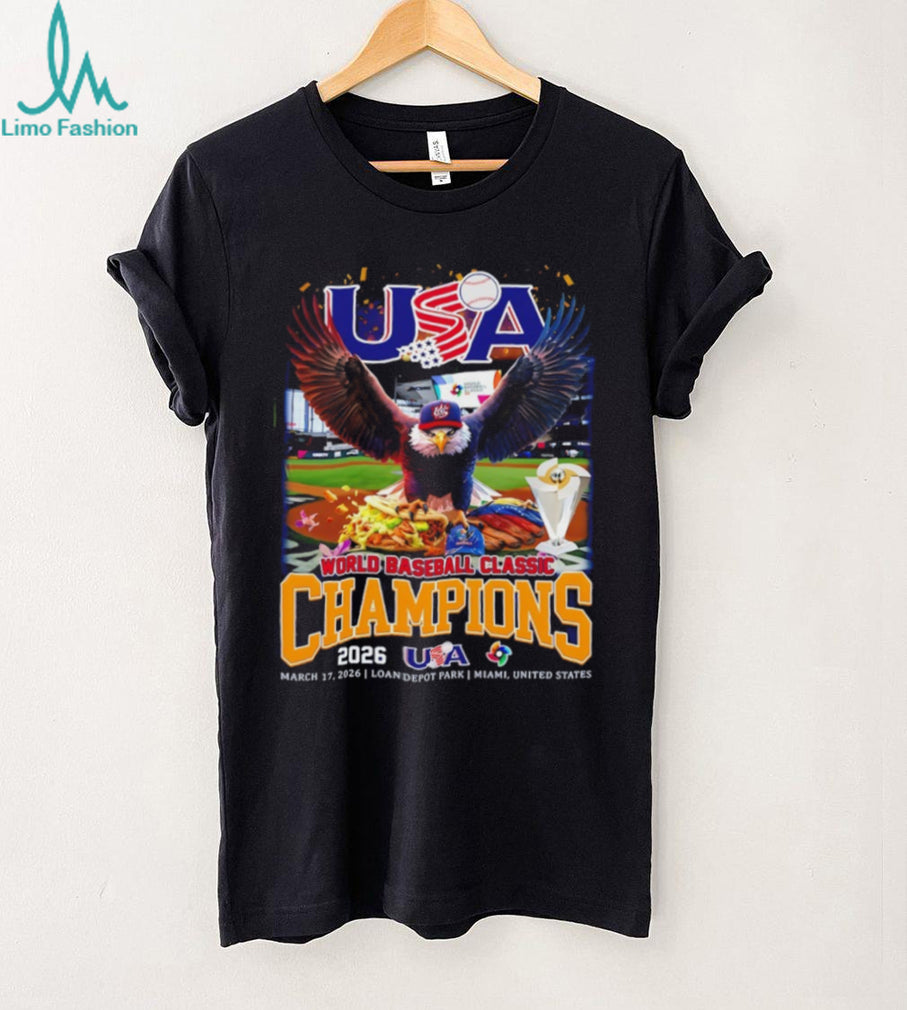 USA Baseball 2026 World Champions Bald Eagle Graphic T Shirt