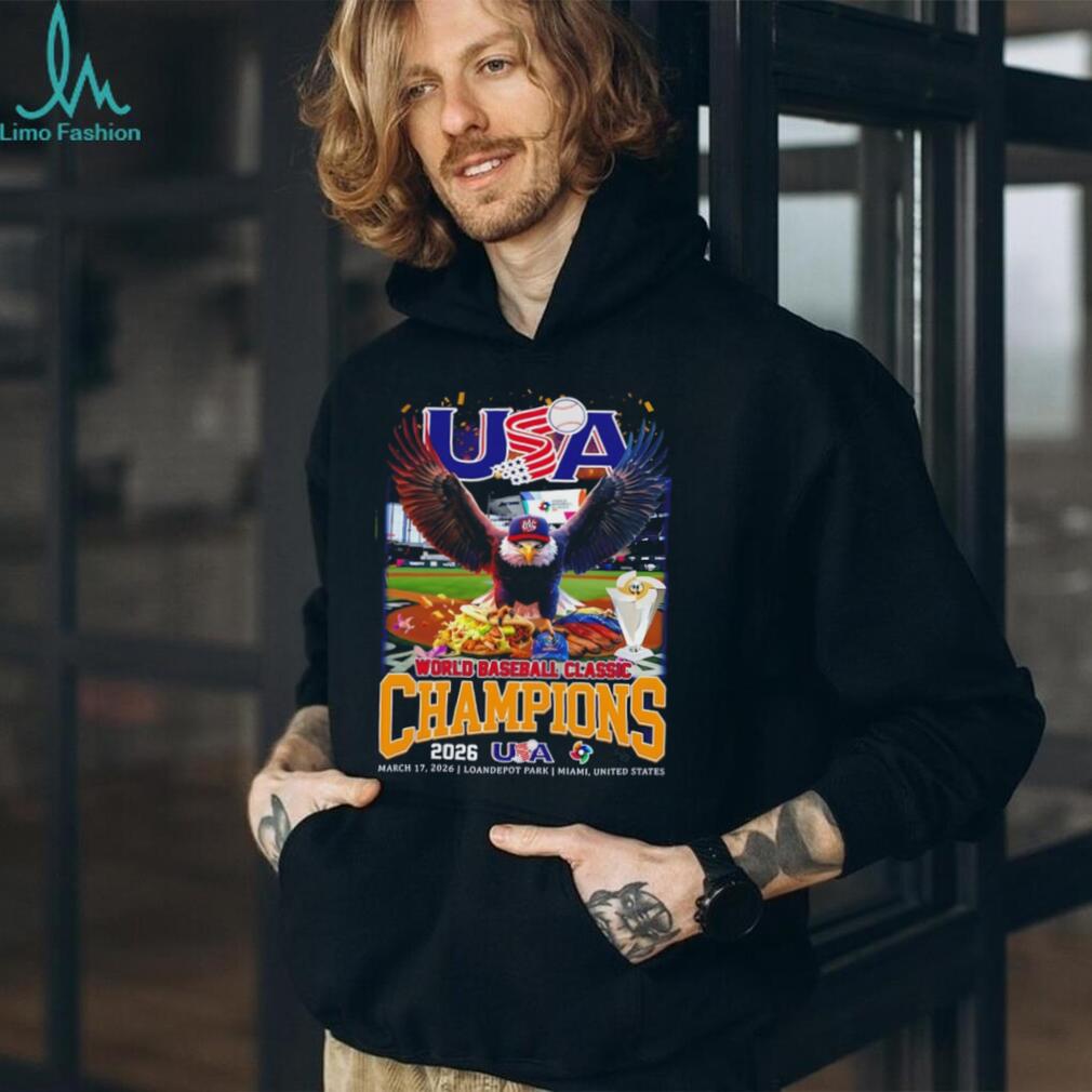USA Baseball 2026 World Champions Bald Eagle Graphic T Shirt
