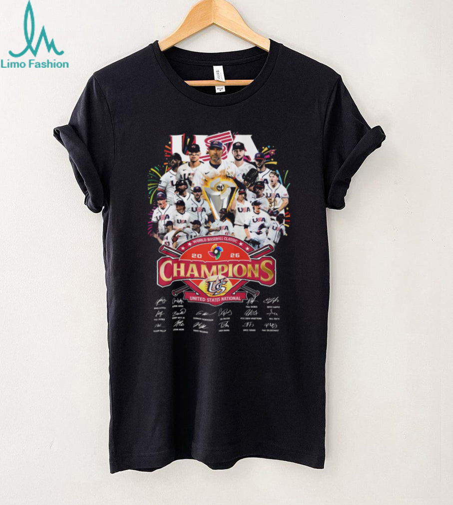 USA Baseball 2026 World Champions Signatures T Shirt