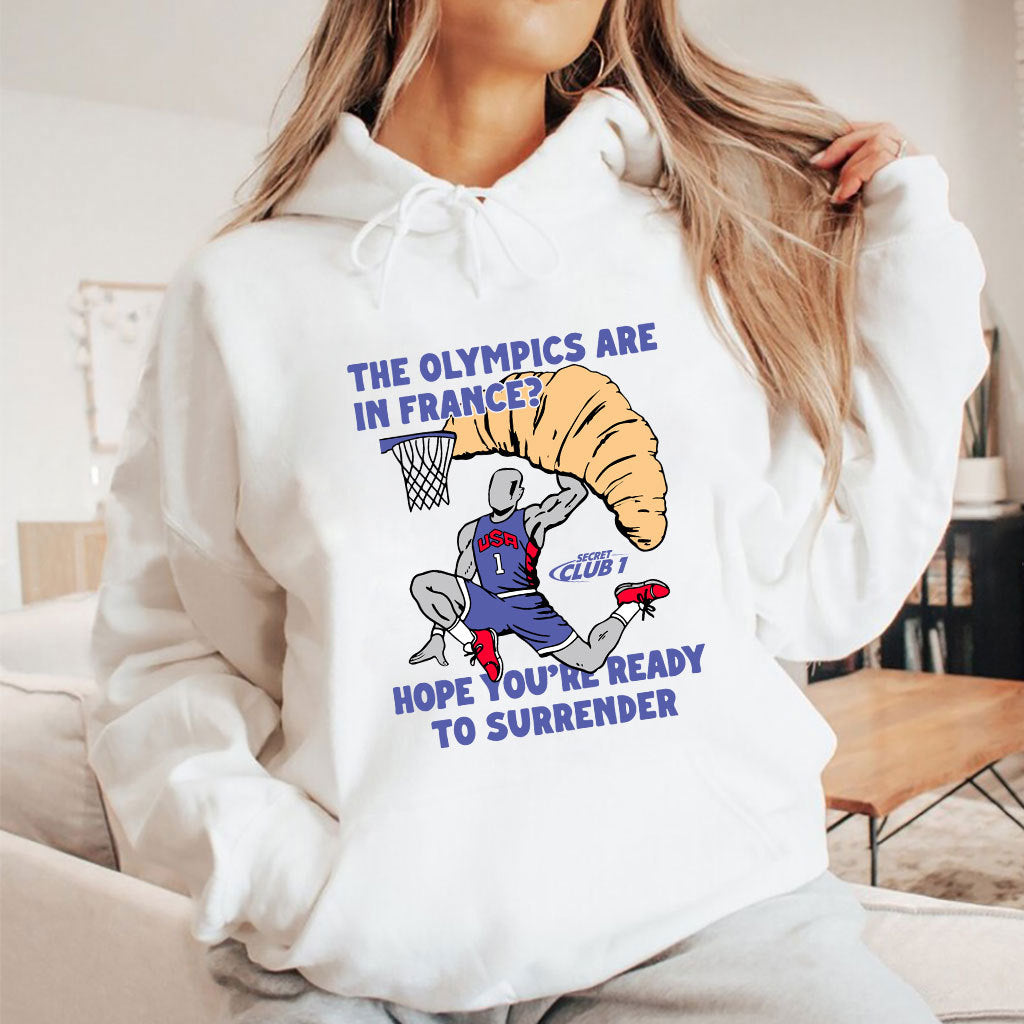 USA Champion The Olympics Are In France Hope You’re Ready To Surrender Shirt