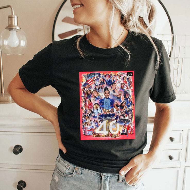 USA Finishes The 2024 Paris Olympics With 40 Gold Medals Shirt