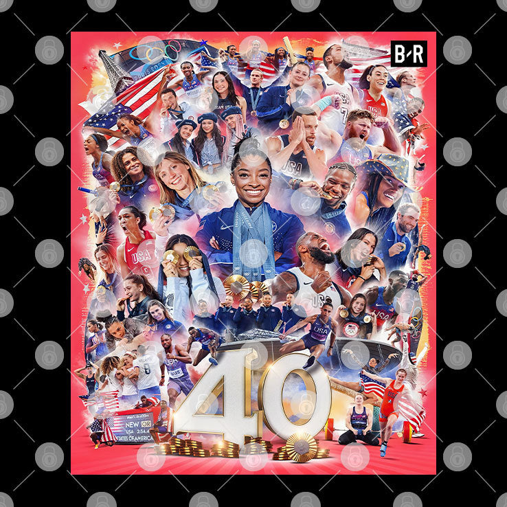 USA Finishes The 2024 Paris Olympics With 40 Gold Medals Shirt