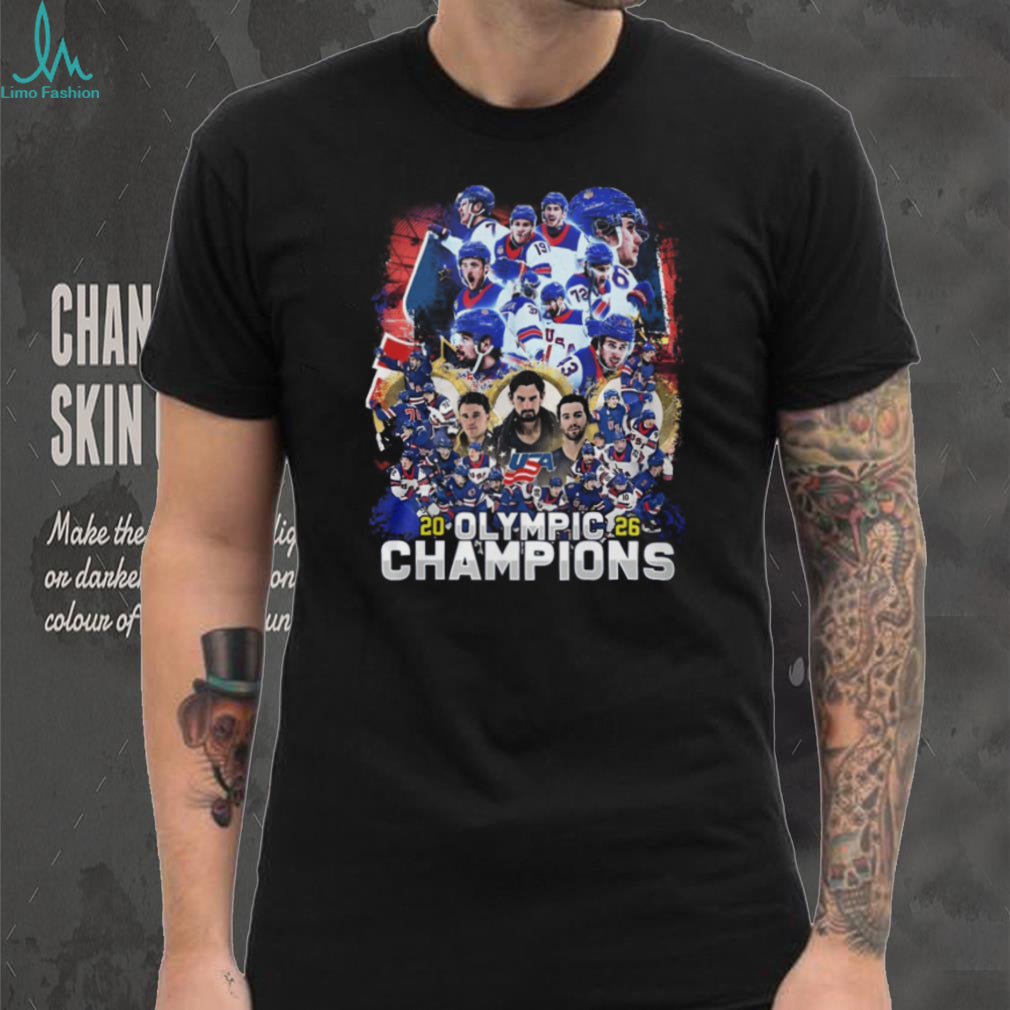 USA Hockey 2026 Olympic Champions Men’s Team Roster T Shirt
