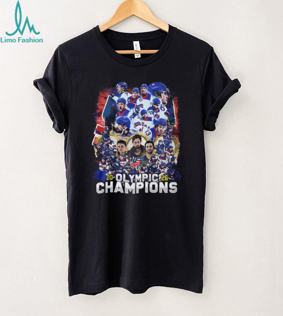 USA Hockey 2026 Olympic Champions Men’s Team Roster T Shirt
