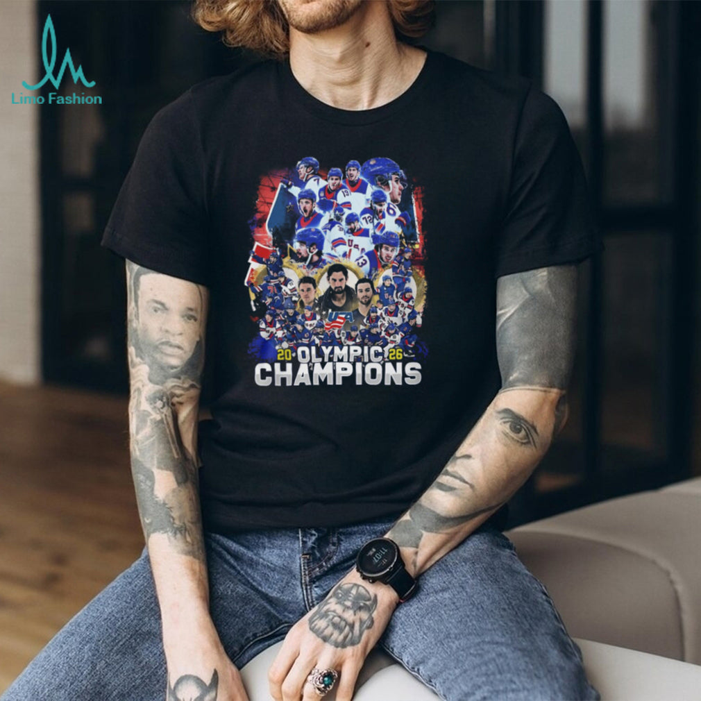 USA Hockey 2026 Olympic Champions Men’s Team Roster T Shirt