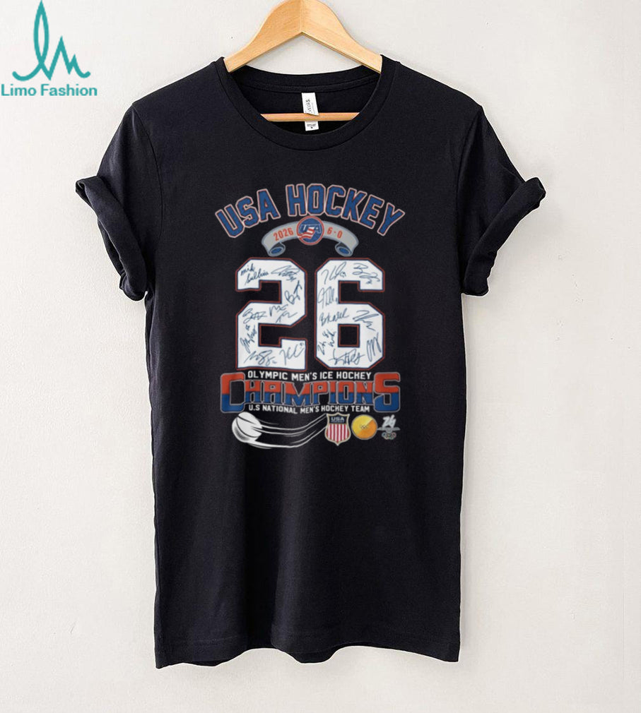 USA Hockey 2026 Olympic Gold Medalists Champions Signature T Shirt