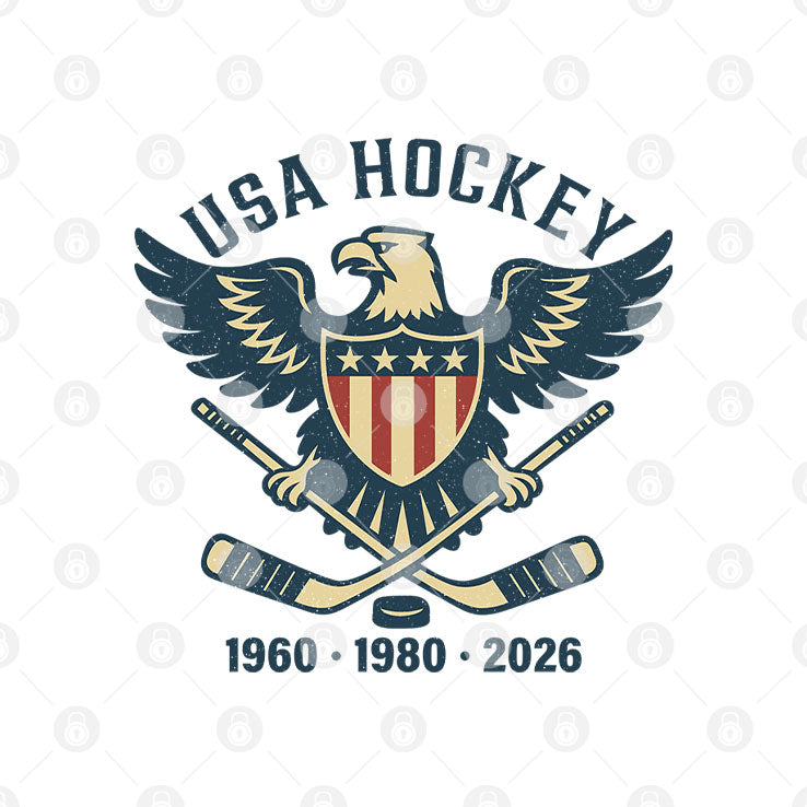 USA Hockey Eagle 1960 1980 2026 Shirt
