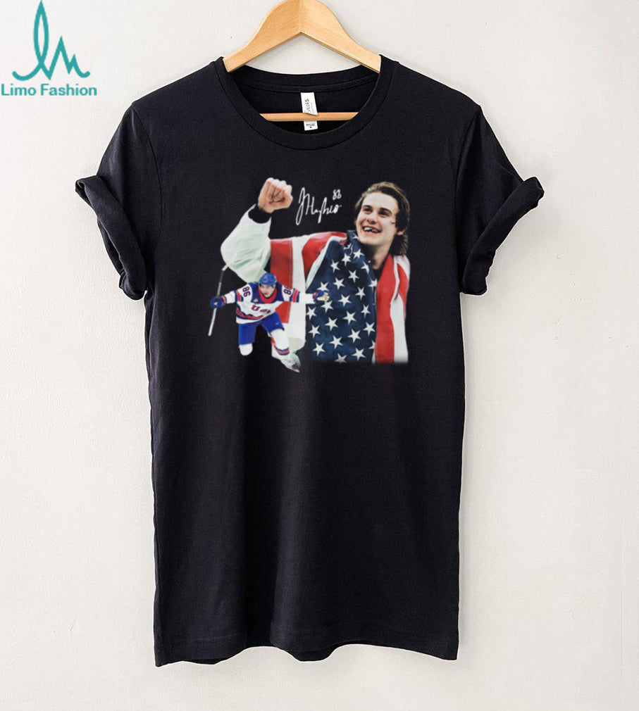 USA Hockey National Team Star Player Celebration Signature Graphic T Shirt