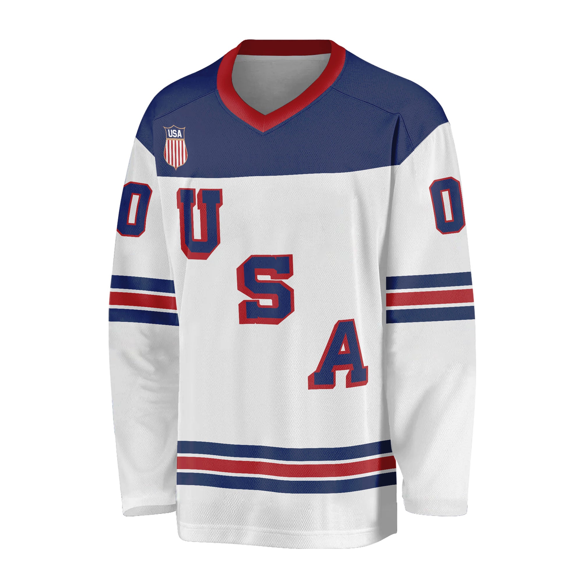 USA Jack Hughes Hockey Jersey