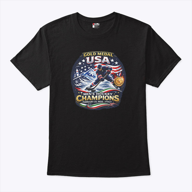 USA Men’s Hockey Gold Medal Champions 2026 Shirt