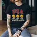 USA Winter Games Hockey Gold Medal 1960 1980 2026 Vintage T Shirt
