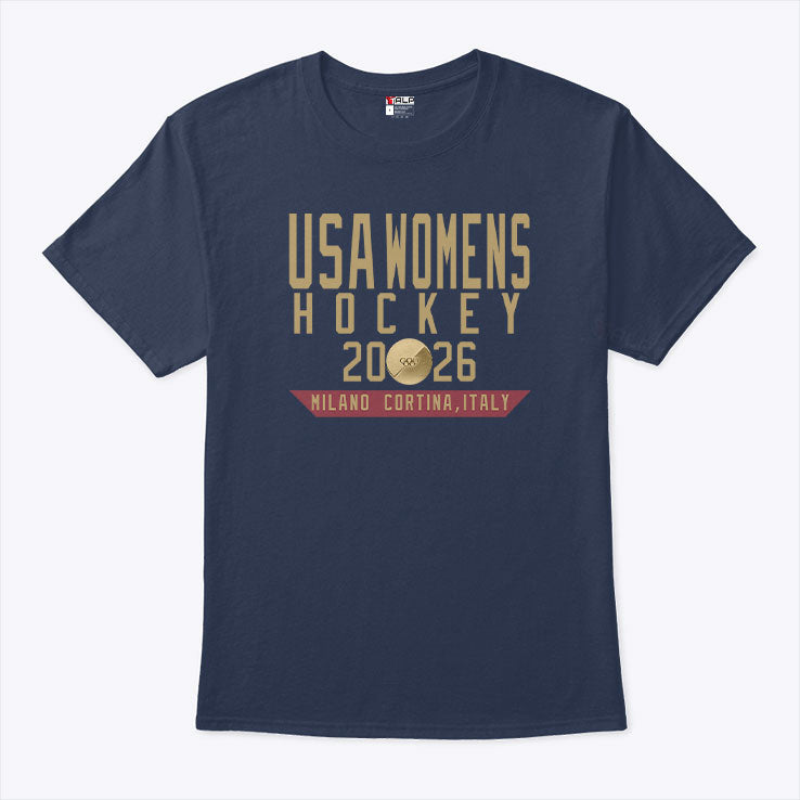 USA Women’s Hockey 2026 Miland Cortina Italy Shirt
