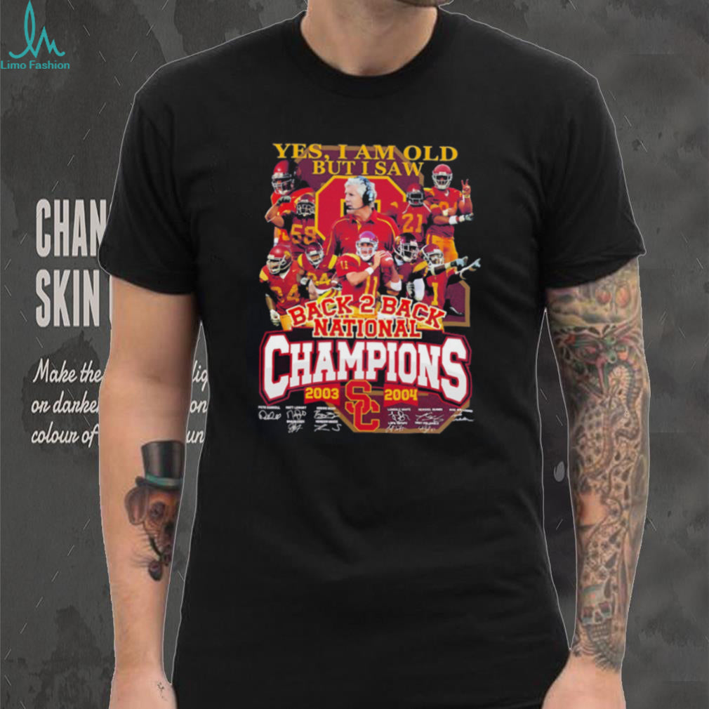 USC Trojans Football Back To Back National Champions Vintage Shirt
