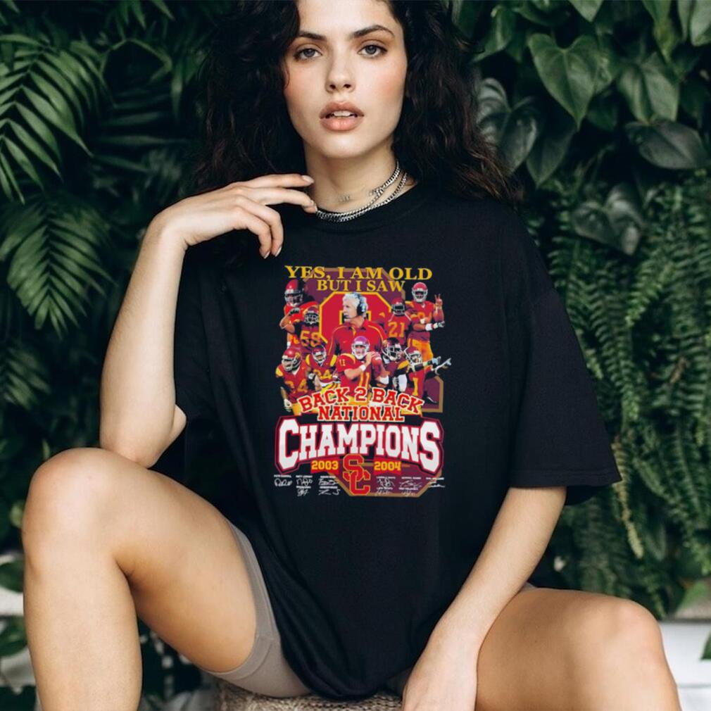 USC Trojans Football Back To Back National Champions Vintage Shirt