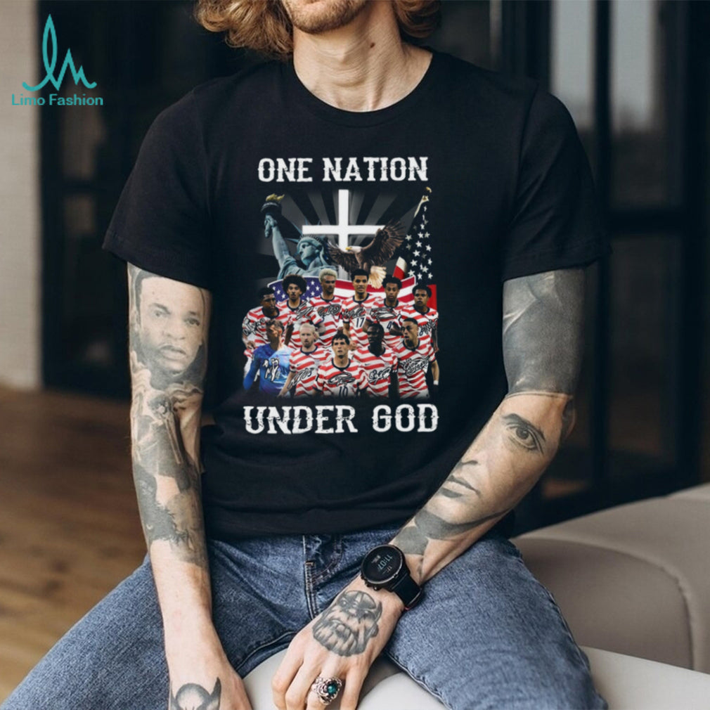 USMNT One Nation Under God USA Soccer Christian Patriotic Fans Men Shirt