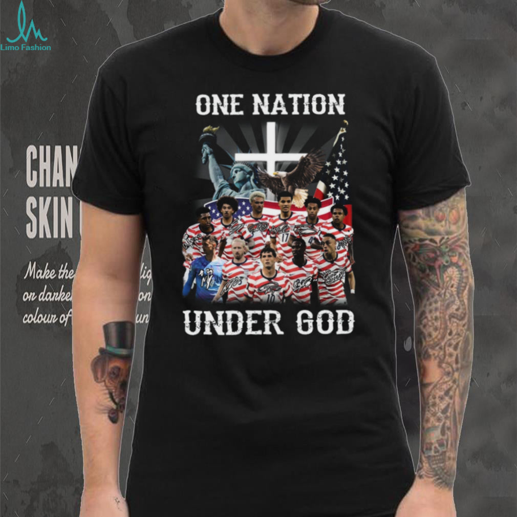 USMNT One Nation Under God USA Soccer Christian Patriotic Fans Men Shirt