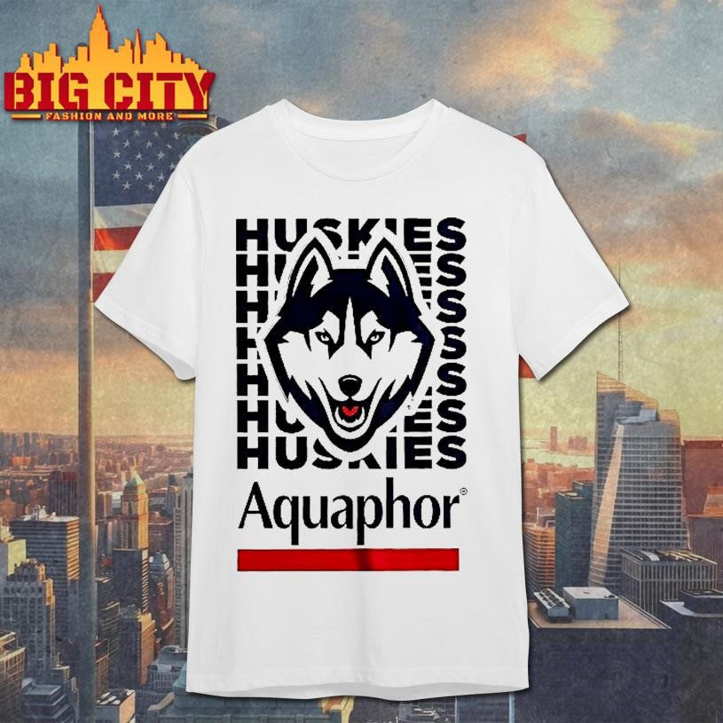 Uconn Huskies Aquaphor Logo Woman Shirt