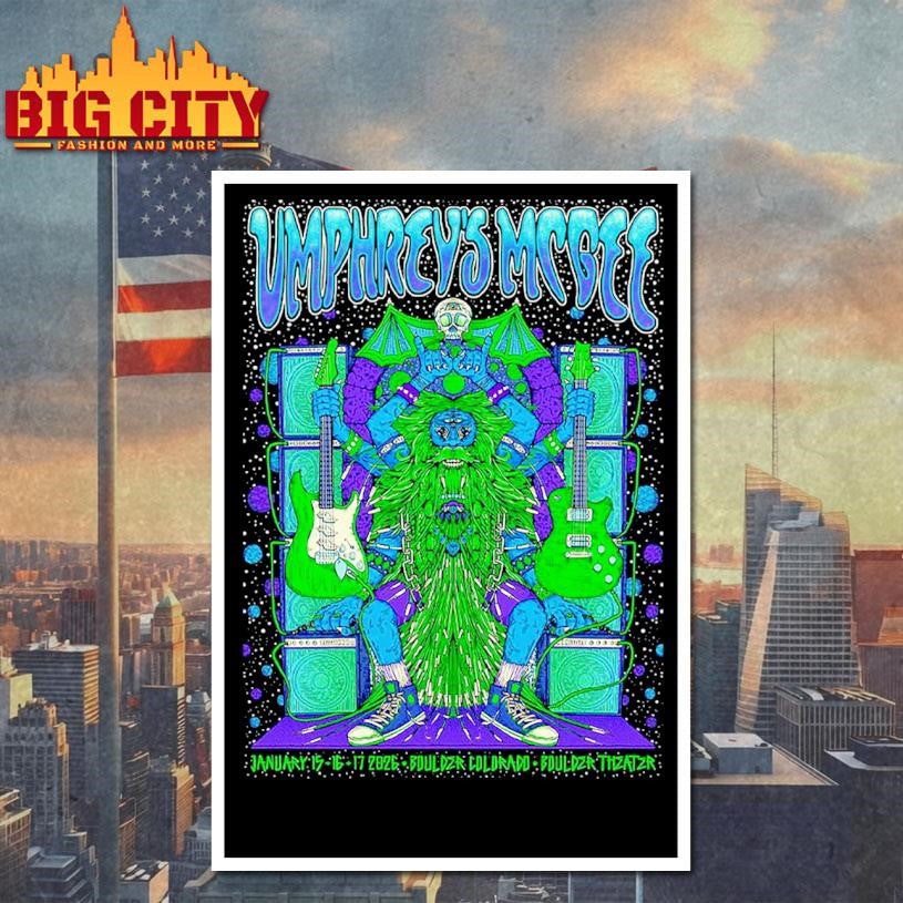 Umphrey’s McGee Boulder Colorado 2026 Event Poster Shirt