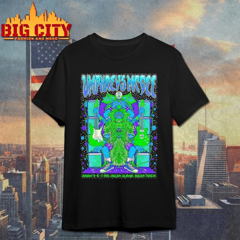 Umphrey’s McGee Boulder Colorado 2026 Event Poster Shirt