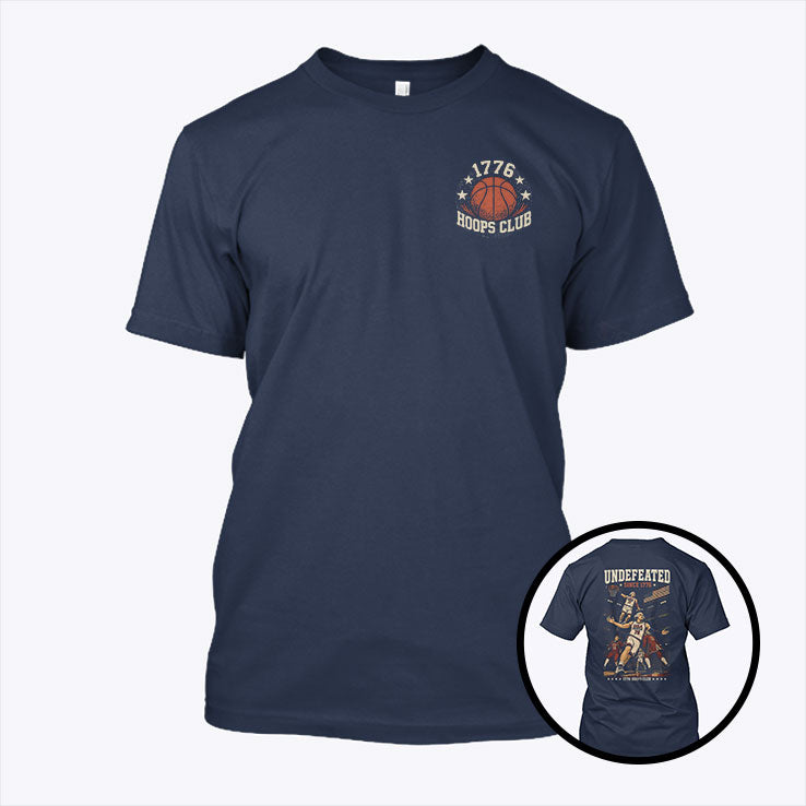 Undefeated America Founding Fathers Patriotic Basketball Dream Team Of 1776 4th of July T Shirt
