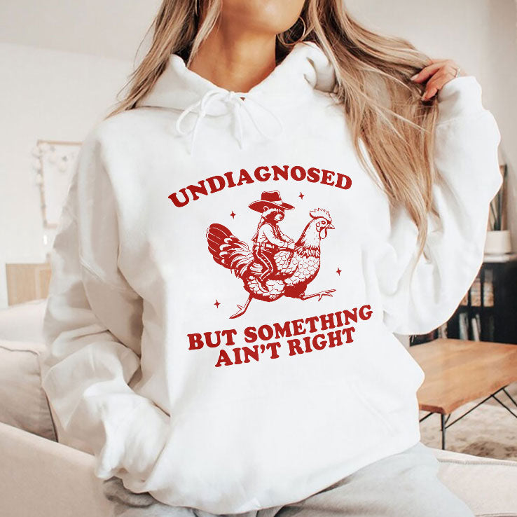 Undiagnosed But Something Ain’t Right Funny Raccoon Chicken T Shirt