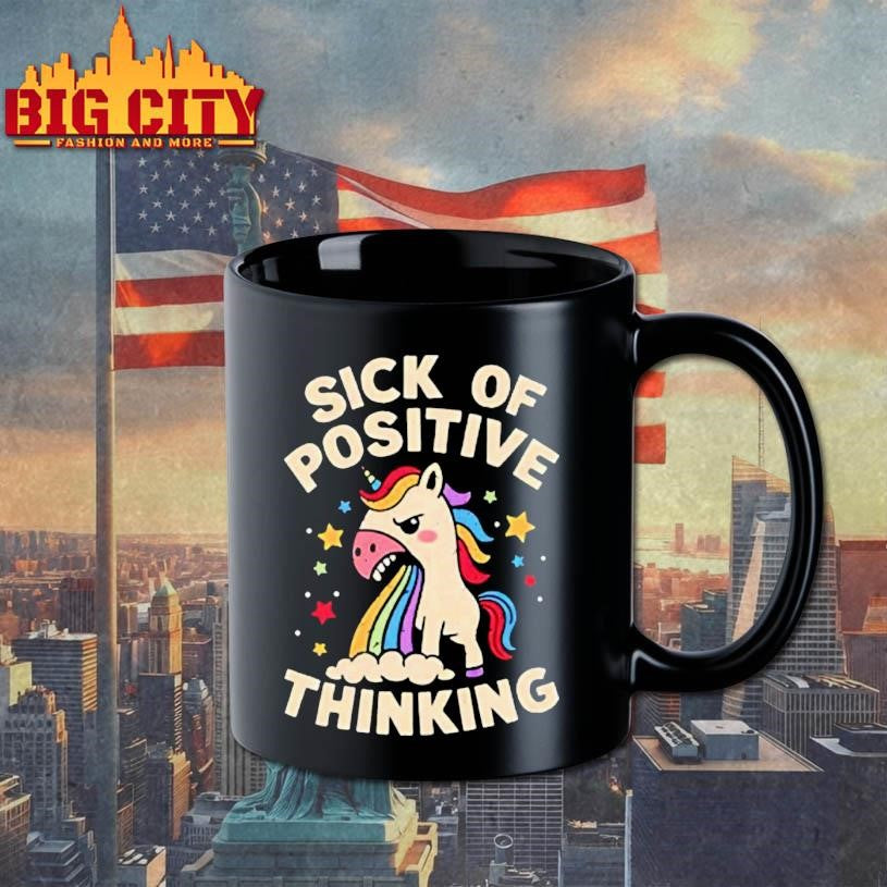 Unicorn Sick Of Positive Thinking Shirt