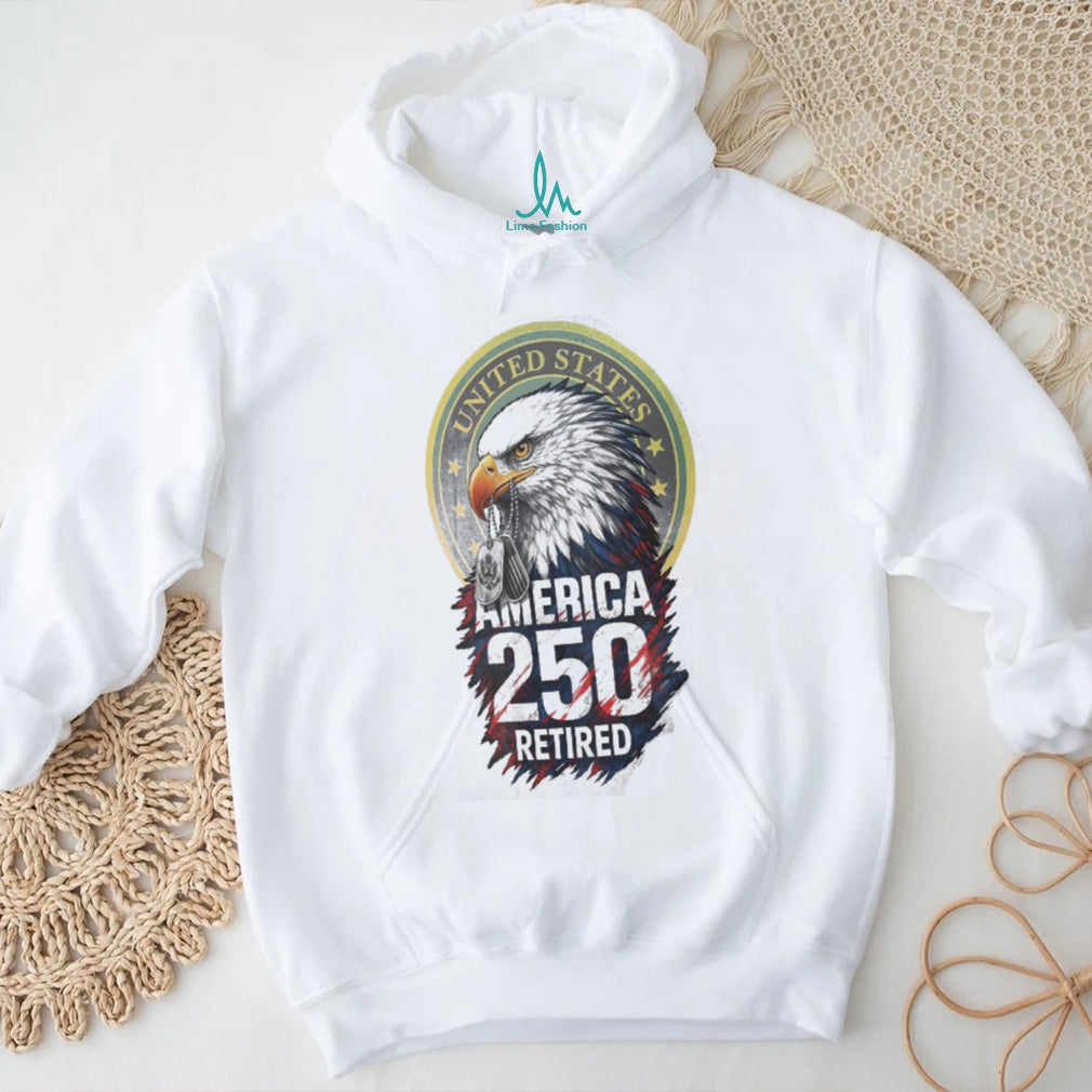 United States America 250 Retired Eagle Dog Tags Semiquincentennial T Shirt