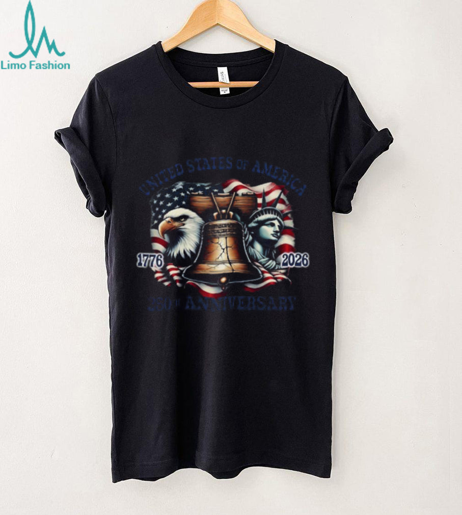 United States of America 250th Anniversary 1776 2026 Liberty Bell T Shirt