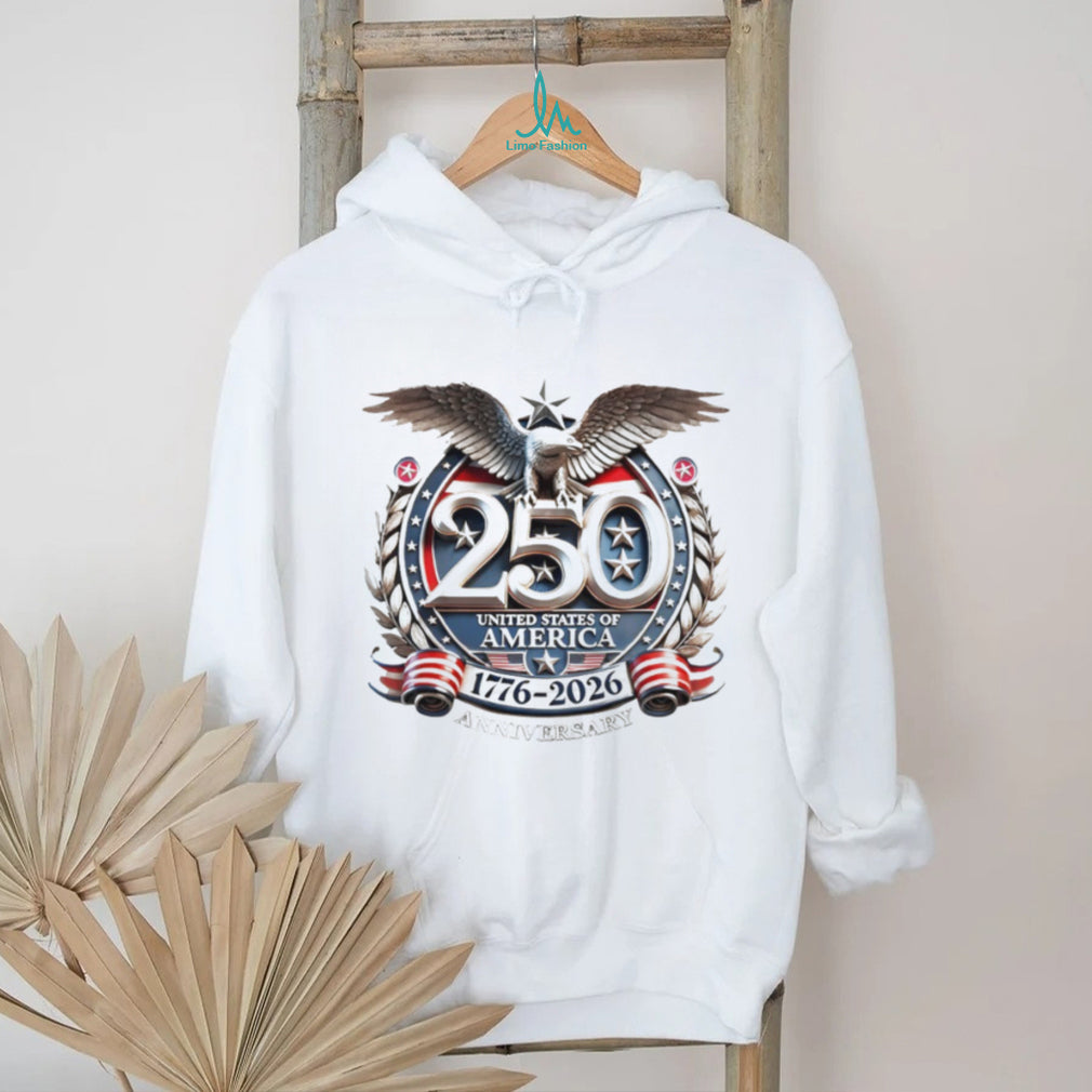 United States of America 250th Anniversary Semiquincentennial 1776 2026 Patriotic Eagle Fans T Shirt