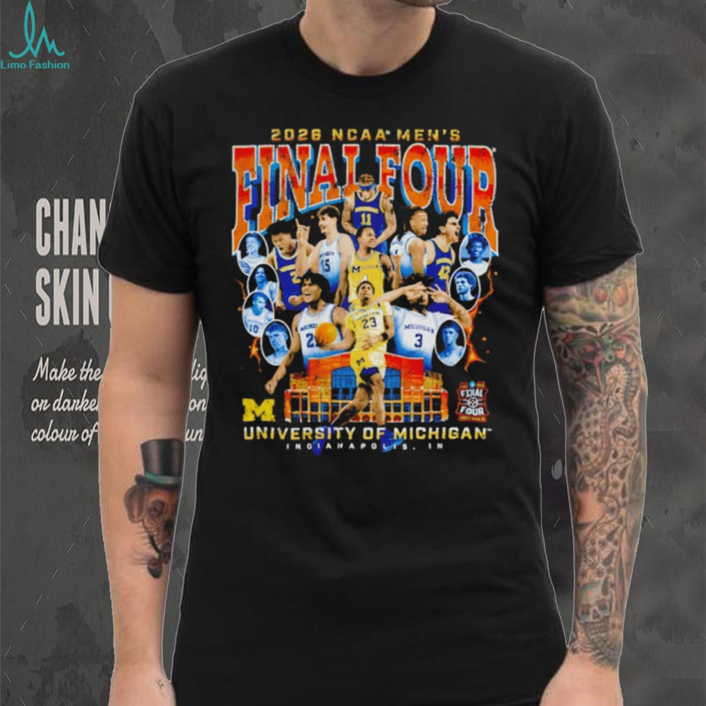 University of Michigan 2026 NCAA Men’s Final Four Player Collage T Shirt