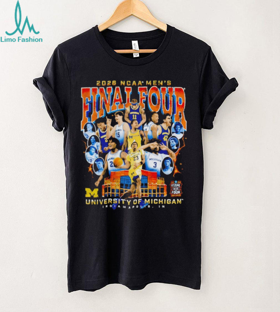 University of Michigan 2026 NCAA Men’s Final Four Player Collage T Shirt