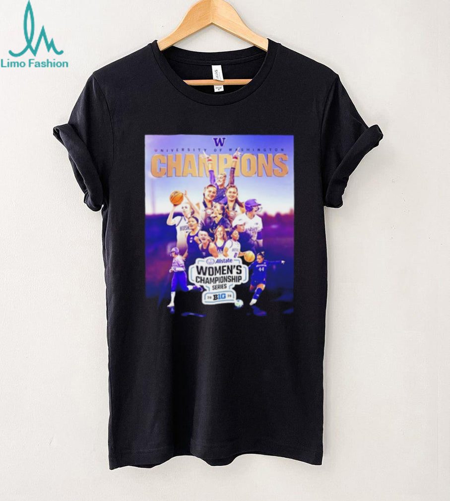 University of Washington Huskies Women’s Championship Series Collage shirt